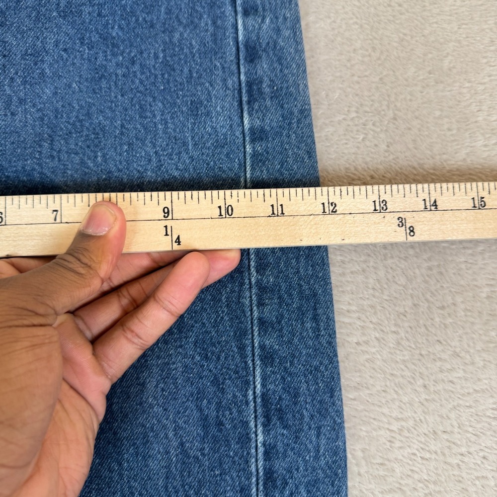 VTG Levis 501 Jeans Mens 34x32 Blue Preowned Denim Button Fly Straight Red Tab - Picture 9 of 11